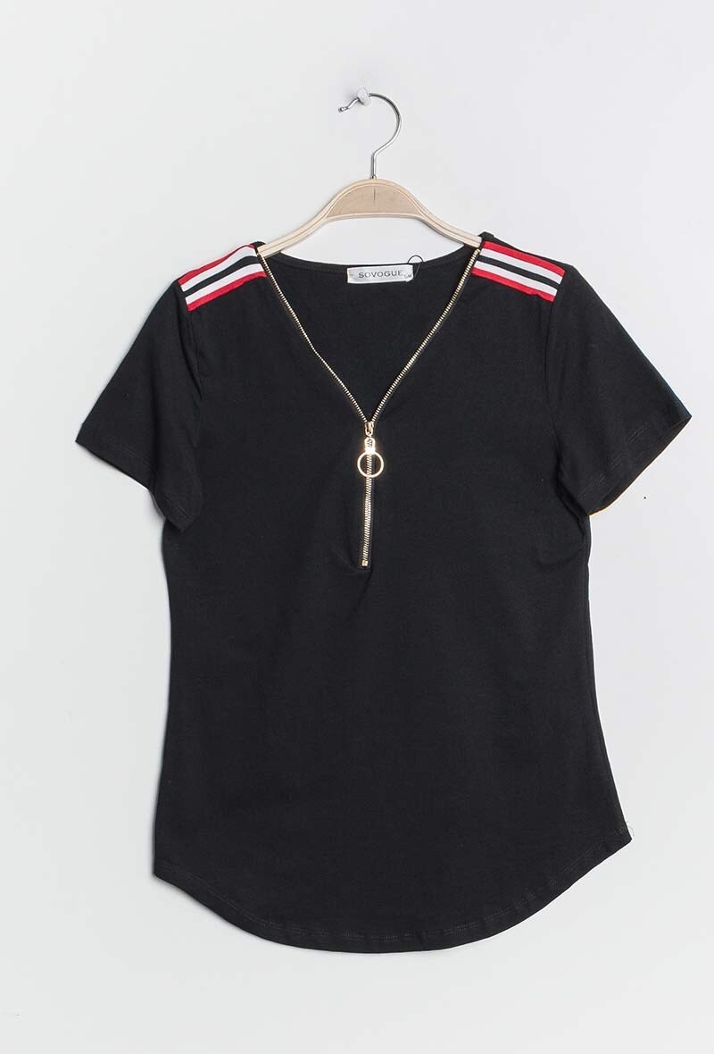 Mayorista ABELLA - Camiseta con detalle tricolor