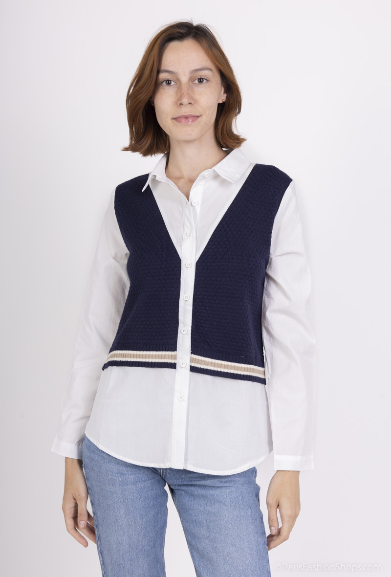 Großhändler AC BELLE - Shirt mit integriertem Pullover