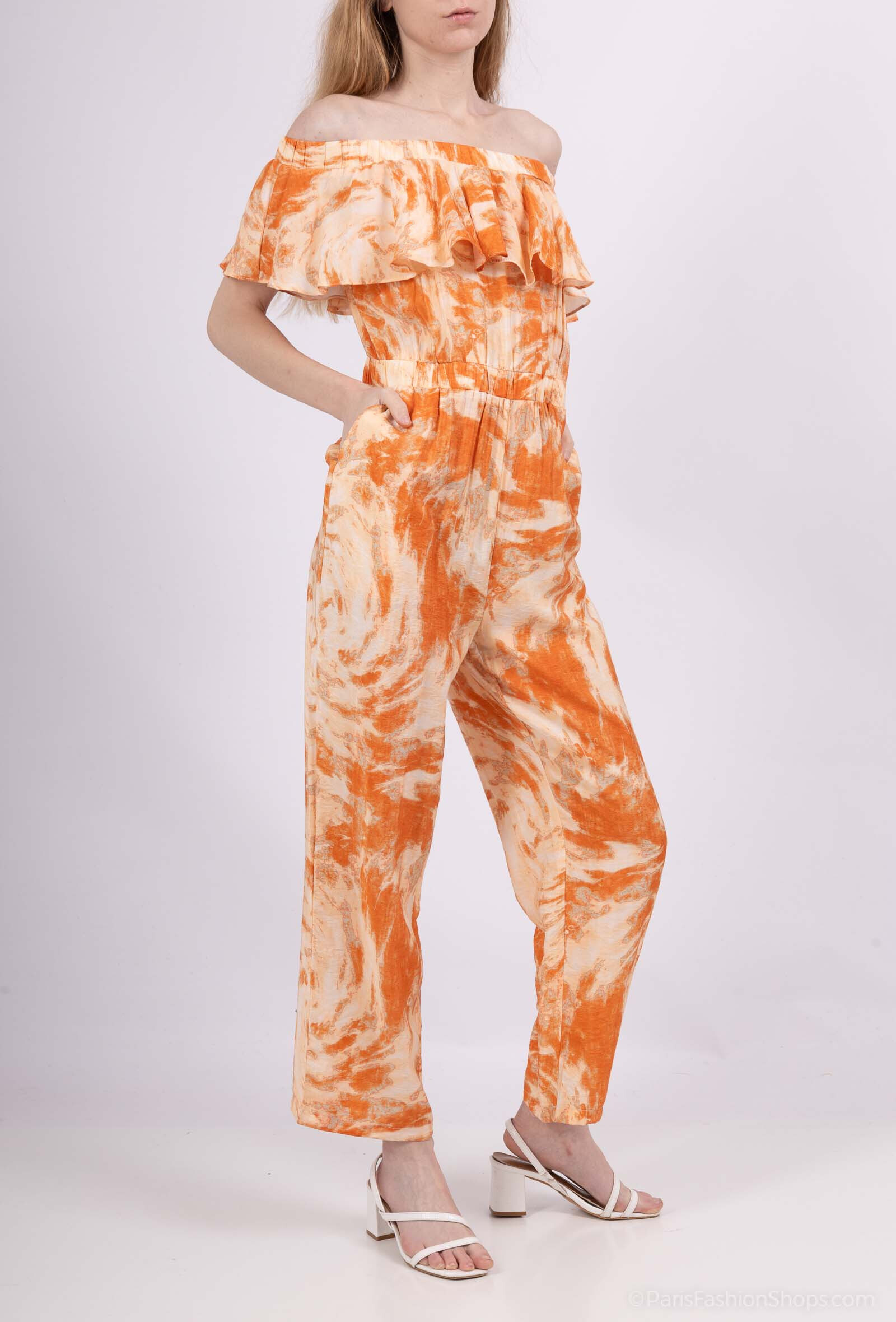 Wholesaler AC BELLE - Tie-Dye bare shoulders combination