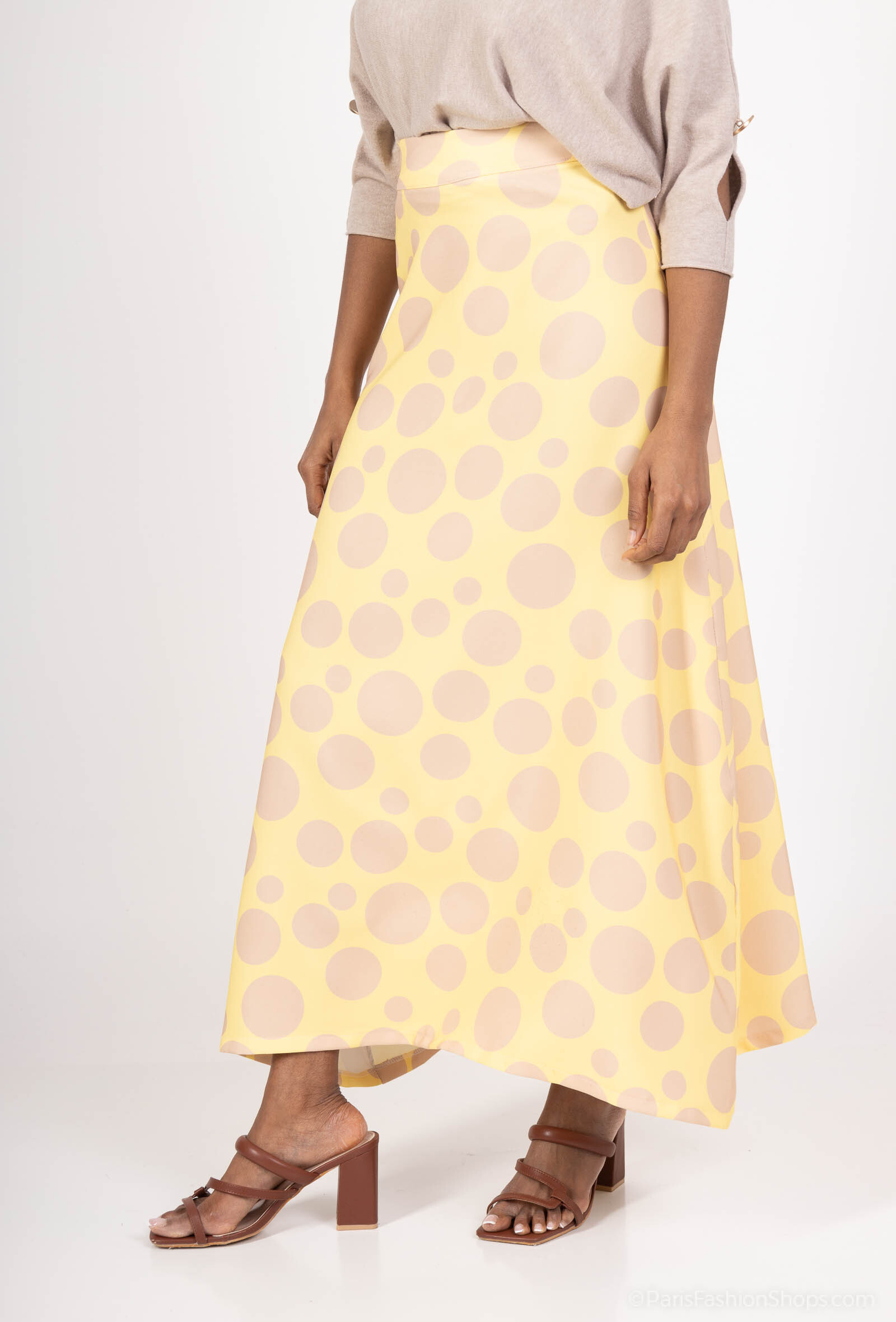 Wholesaler AC BELLE - Fleurie mid-length skirt