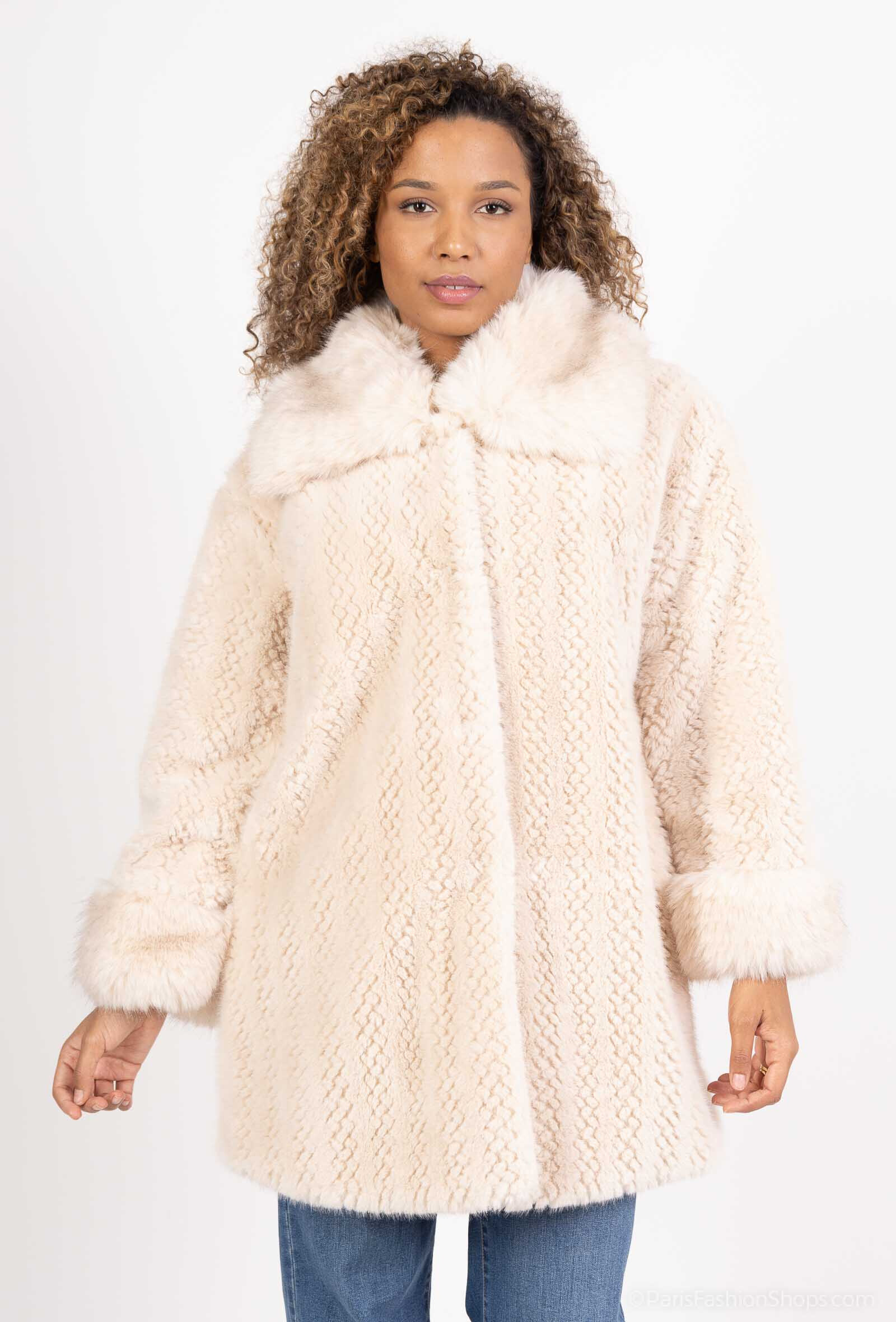 Wholesaler AC BELLE - Coat with faux fur collar
