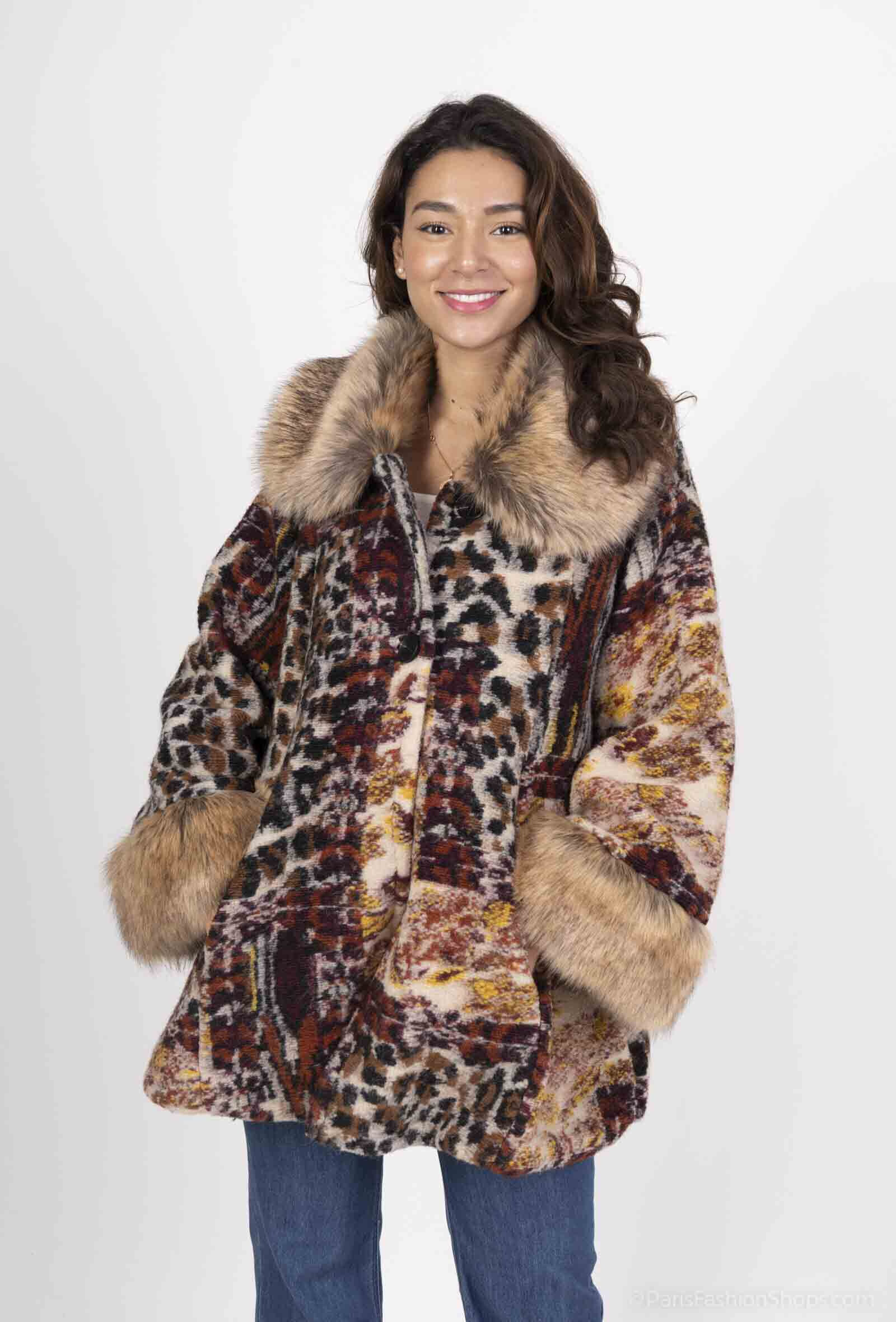Wholesaler AC BELLE - Patchwork wool coat