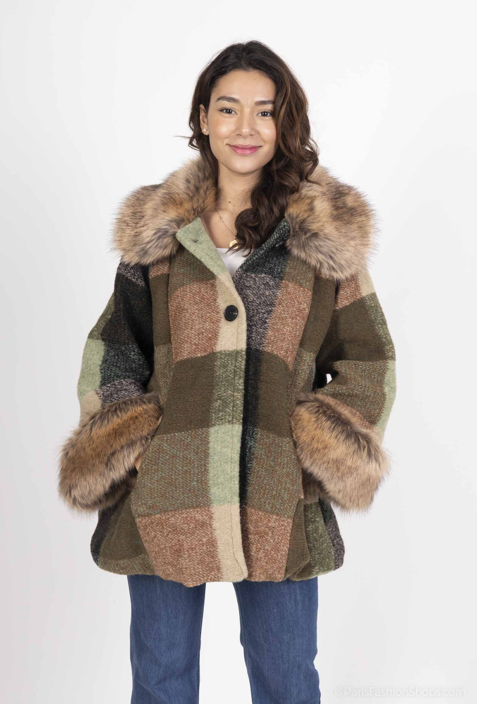 Wholesaler AC BELLE - Checked wool coat