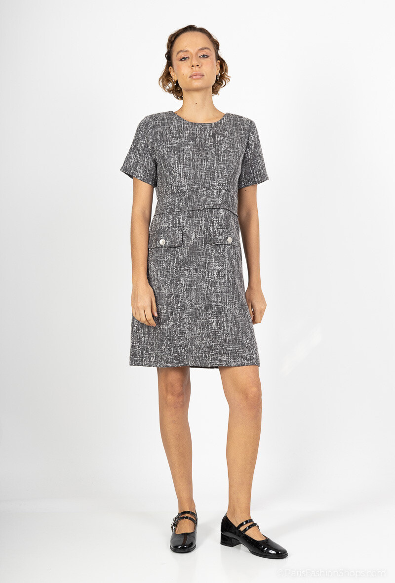 Grossiste AC BELLE - Robe en coton à manches courtes
