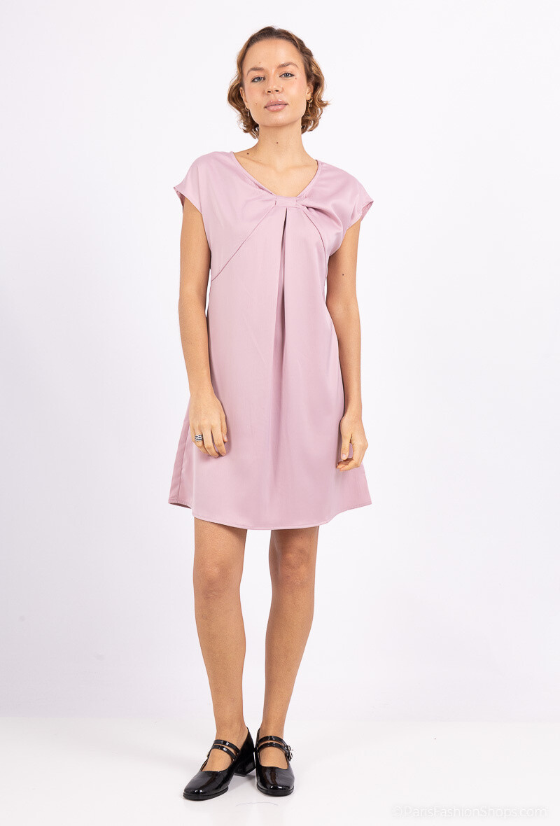 Wholesaler AC BELLE - Plain satin dress