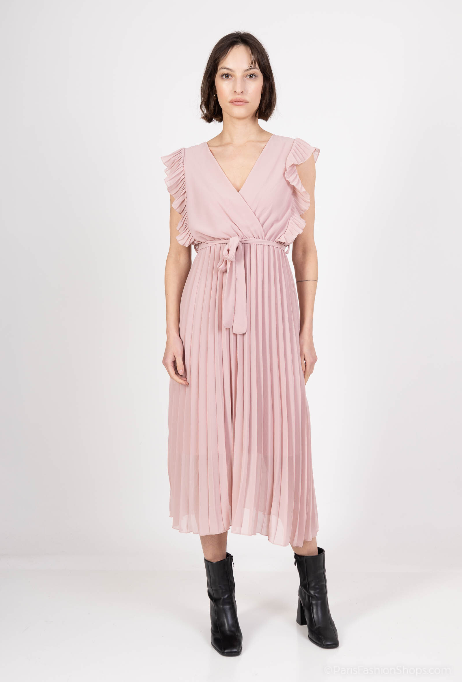 Wholesaler AC BELLE - Pleated mid-length dress