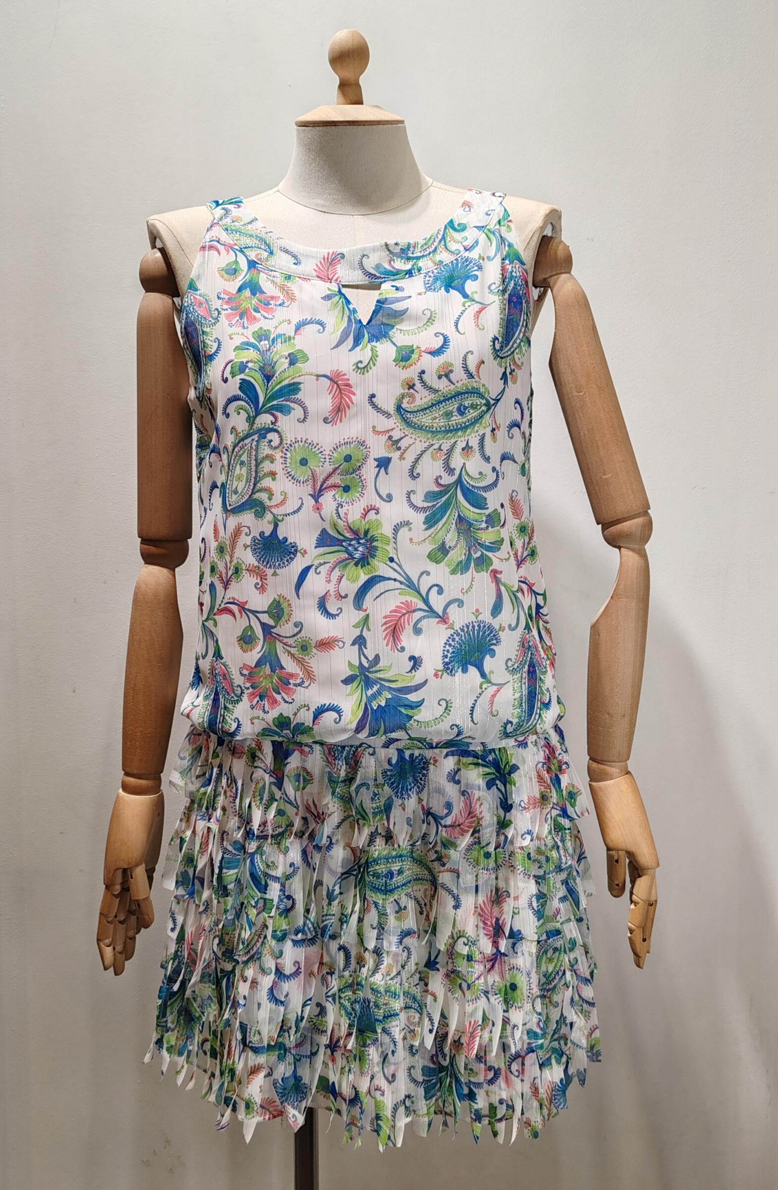 Wholesaler AC BELLE Grandes Tailles - Charleston dress floral motif - Large size
