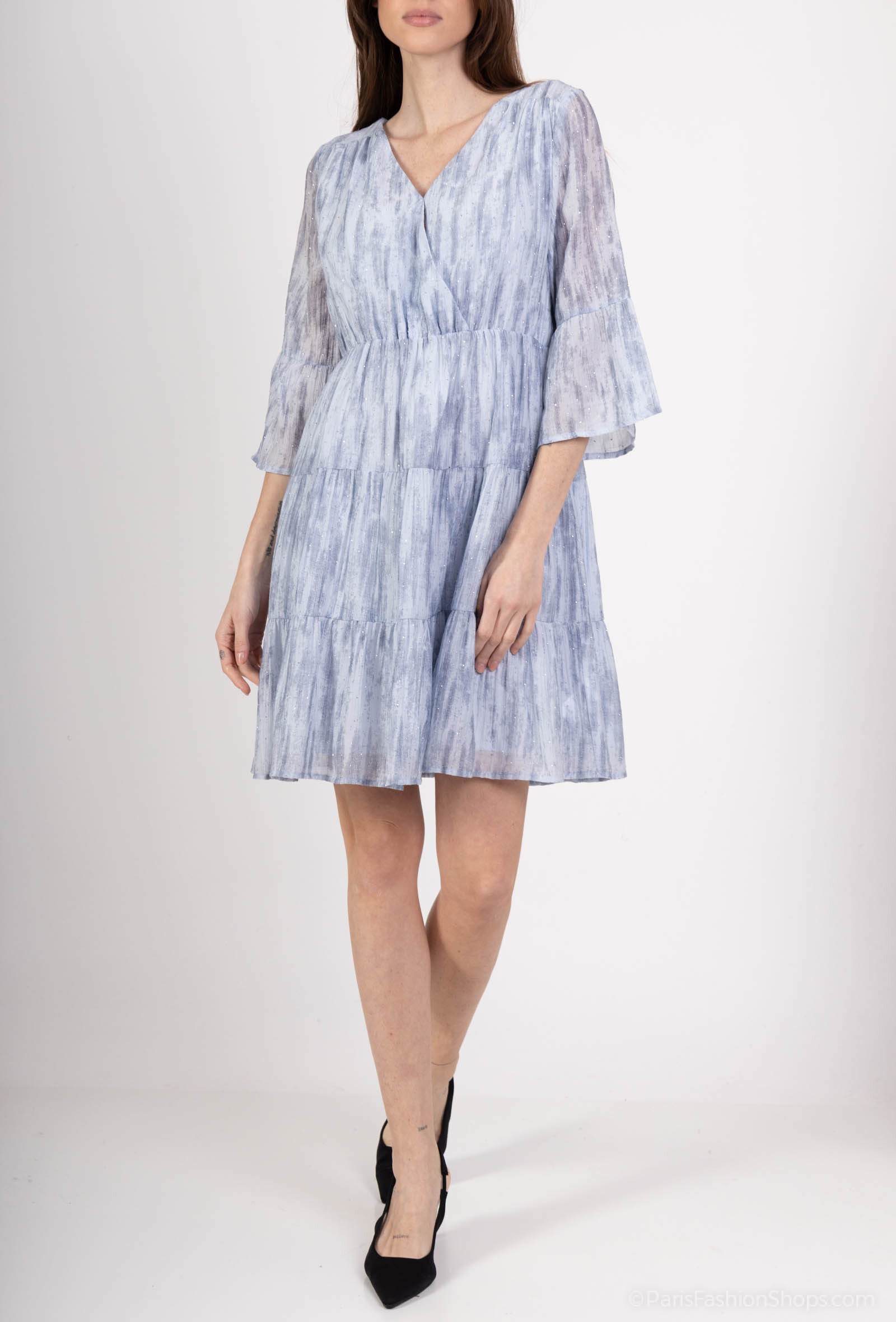 Wholesaler AC BELLE - Mi-cooked rhinestone dress