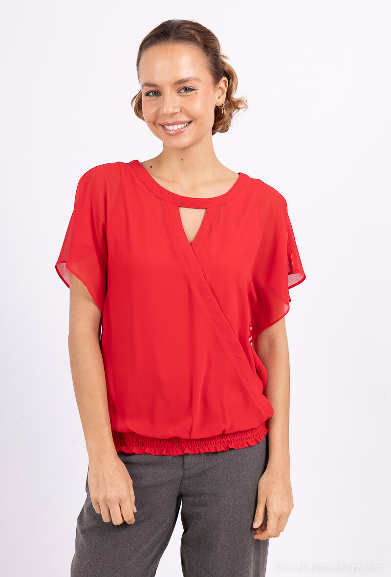 Wholesaler AC BELLE - Plain smocked top