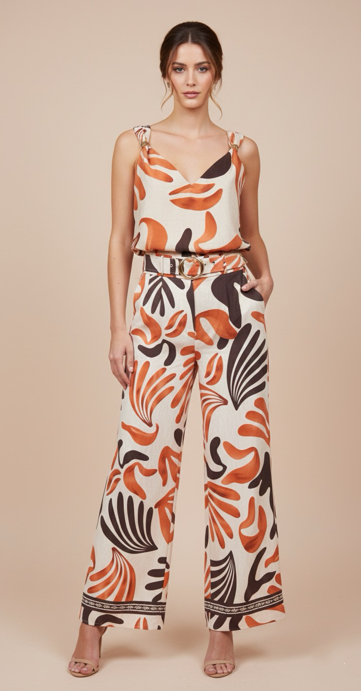 Grossiste ACACIA - Ensemble Riviera top et pantalon tropical