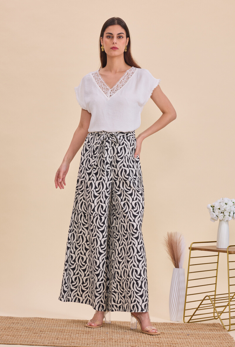 Grossiste ACACIA - Pantalon large imprimé femme