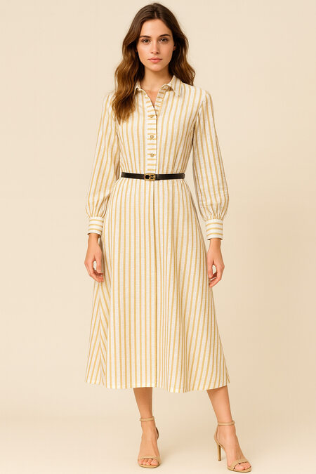 acacia midi shirt dress SIMKHAI Women's Acacia Midi Dress - Multi - Size XS
