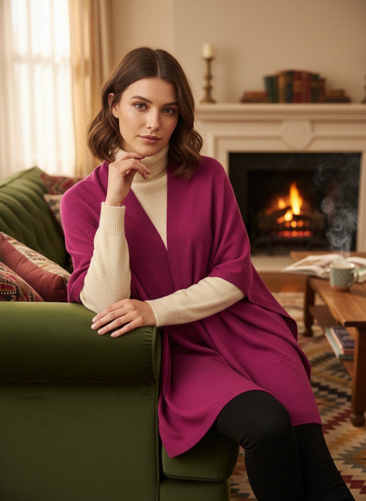 Wholesaler Ad Blanco - Soft and Warm Cashmere Blend Wrap