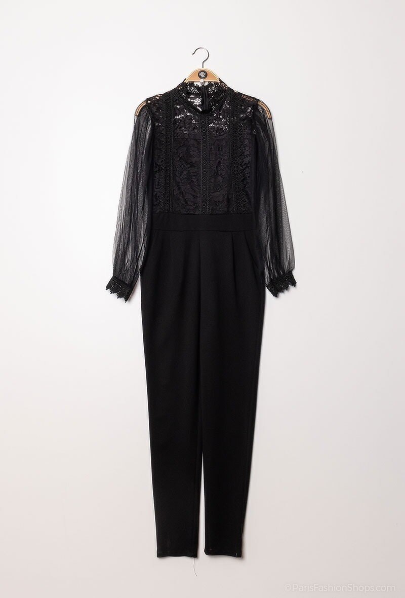 Wholesaler ADELINE - Bicolored lace jumpsuit