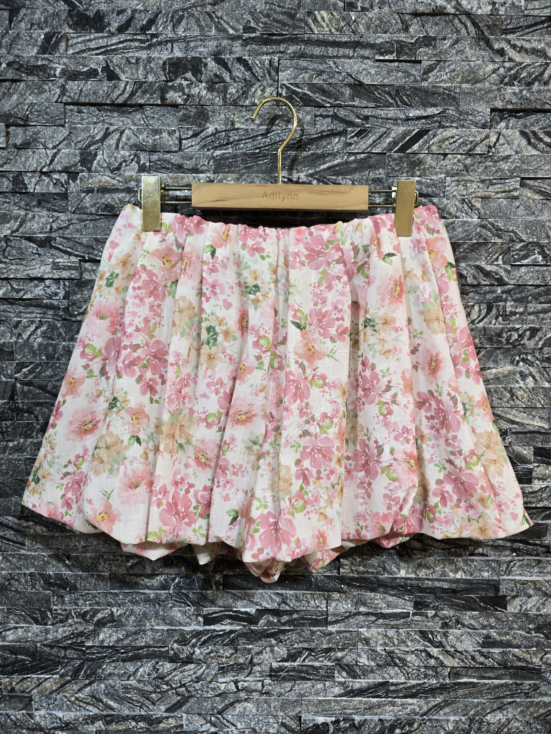 Grossiste Adilynn - Jupe short imprimé fleuri, taille élastique
