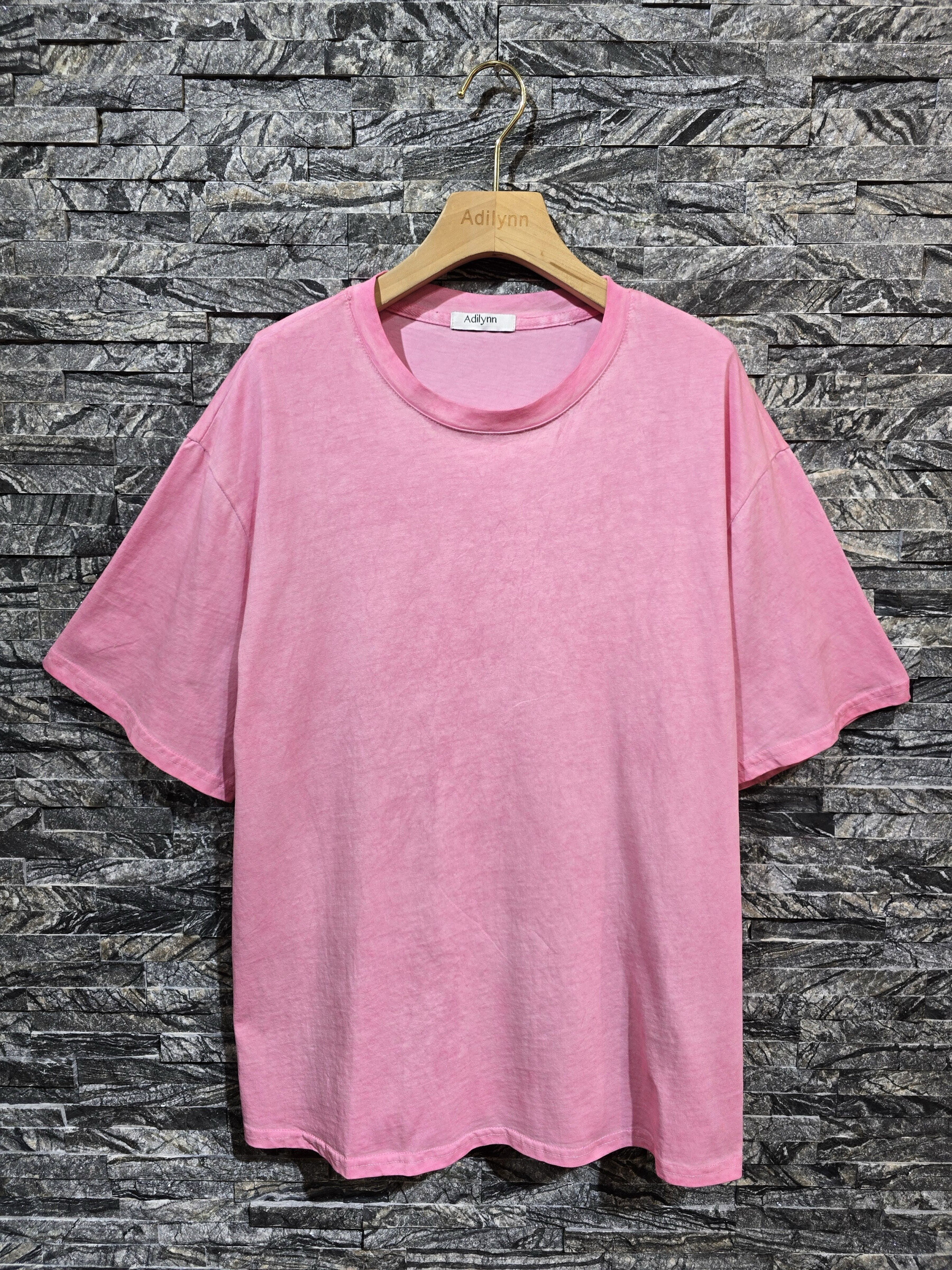 Großhändler Adilynn - Uversize United T-Shirt, Baumwolle, kurze Ärmel, runder Hals