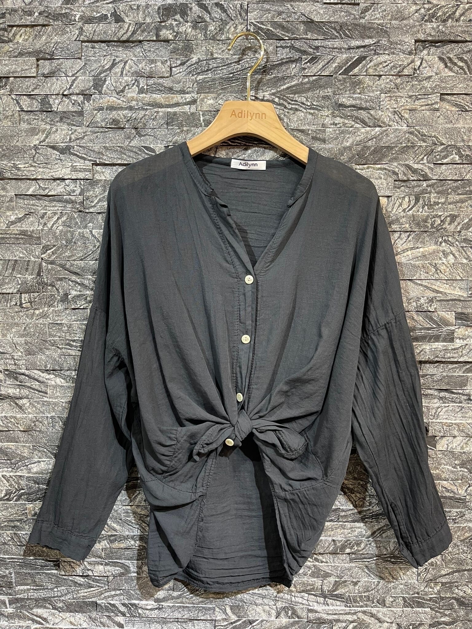 Pull Homme Marco Perrini - Laine Lavée Grise, Taille M, Col V - Occasion Très Bon état, Fabriqué En Italie