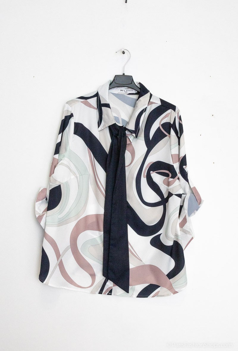Wholesaler Afinity - Plus size printed shirt