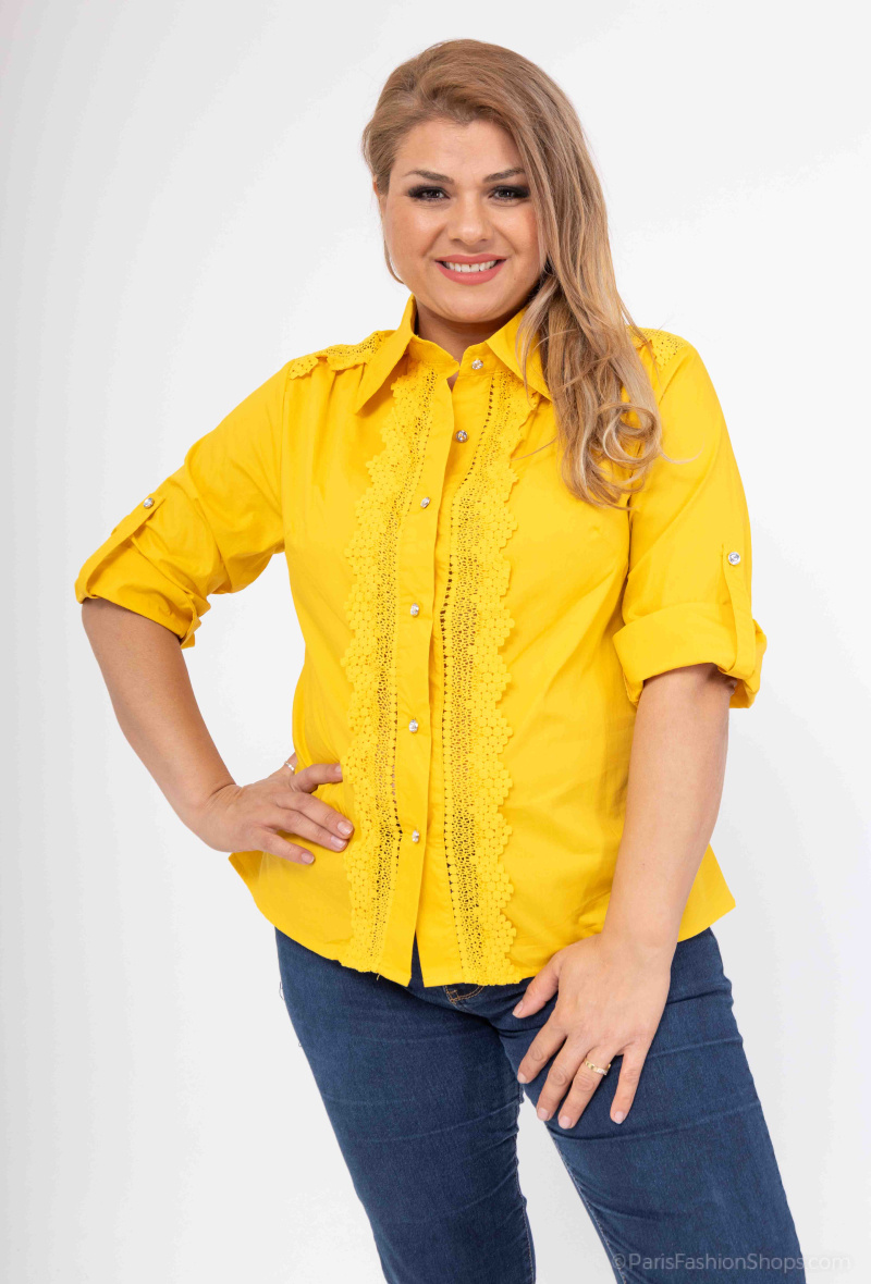 Wholesaler Afinity - Large size plain shirt