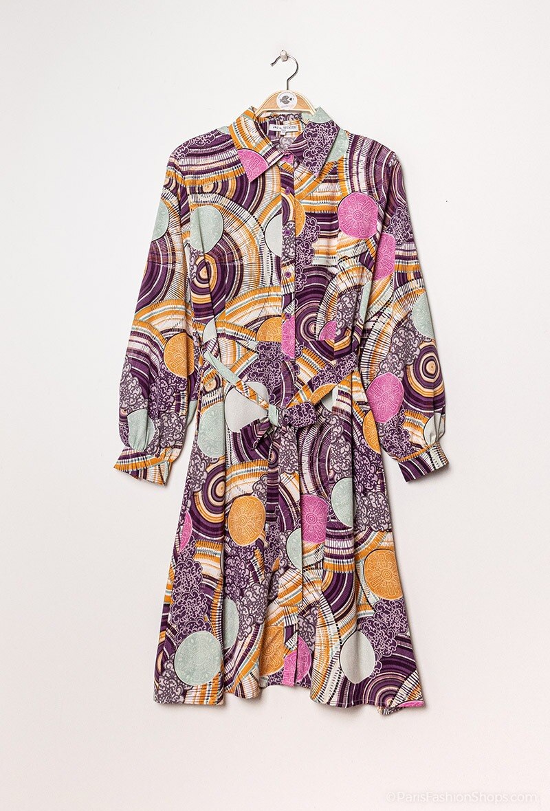 Wholesaler Afinity - Printed flared dress