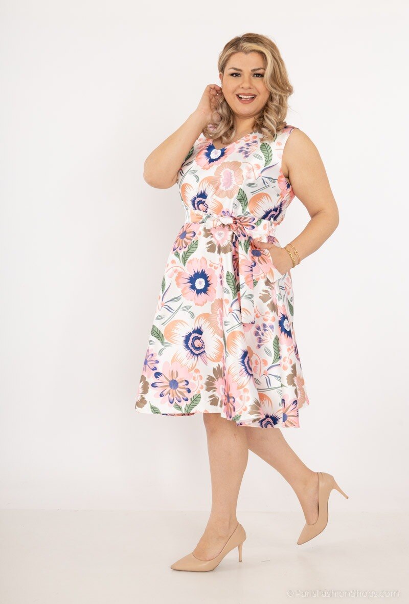 Wholesaler Afinity - Printed cocktail dress