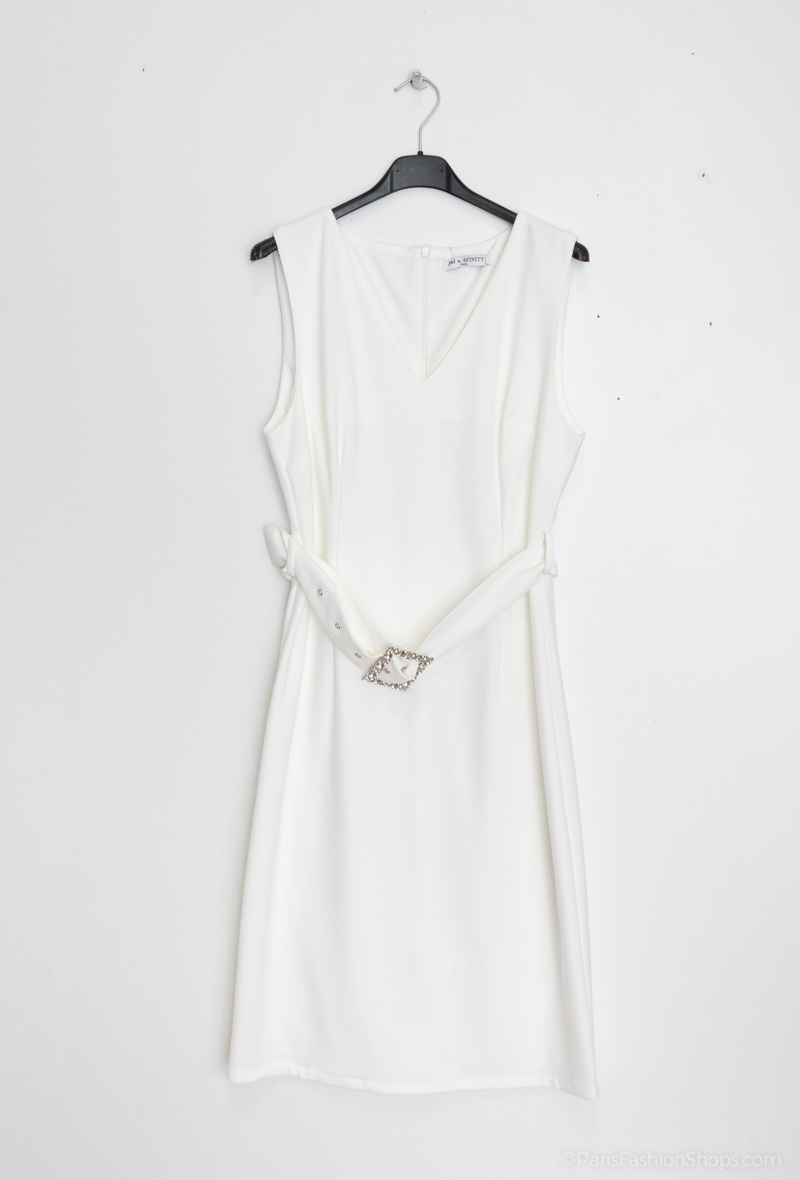 Wholesaler Afinity - Plus size plain straight dress