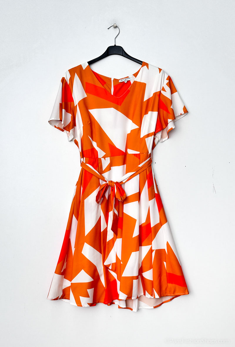 Wholesaler Afinity - Printed skater dress
