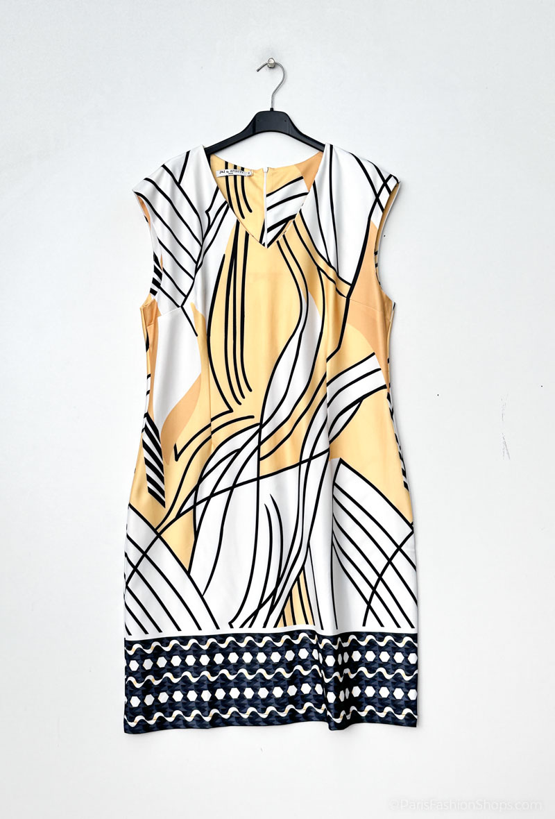 Wholesaler Afinity - Plus size printed shift dress