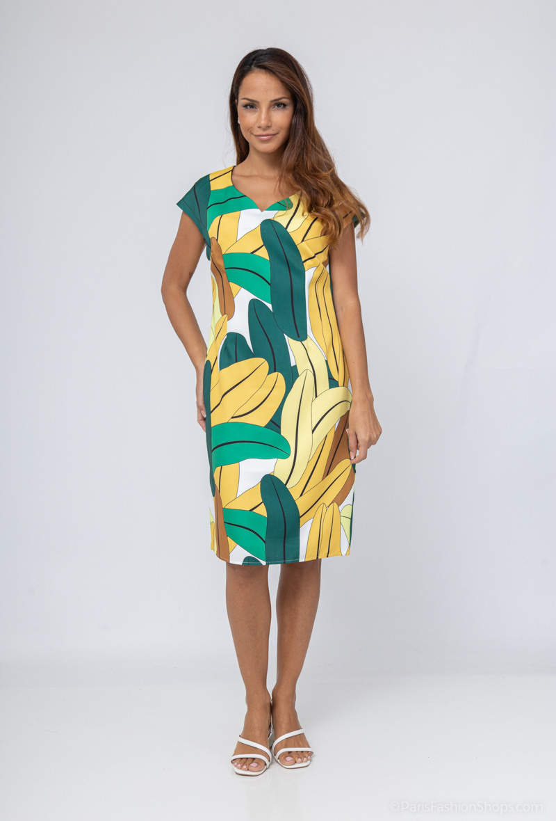 Wholesaler Afinity - Printed straight dress