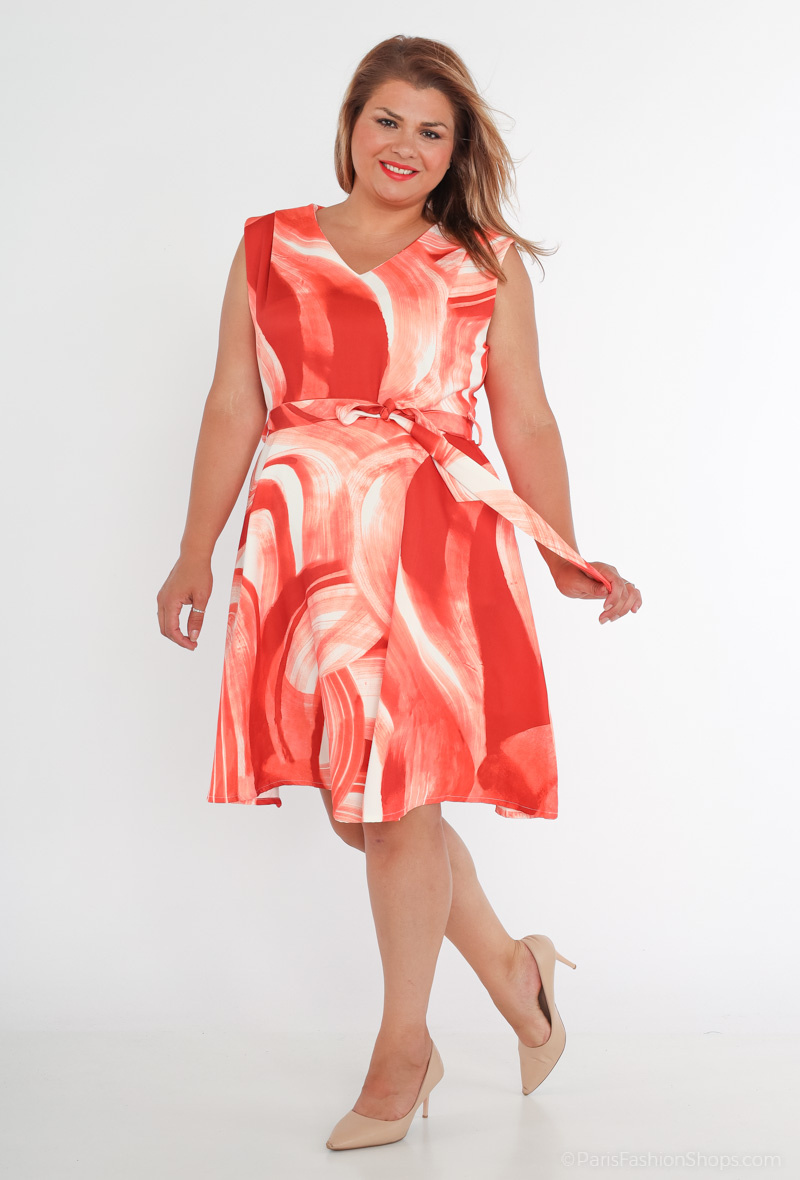 Wholesaler Afinity - Printed skater dress