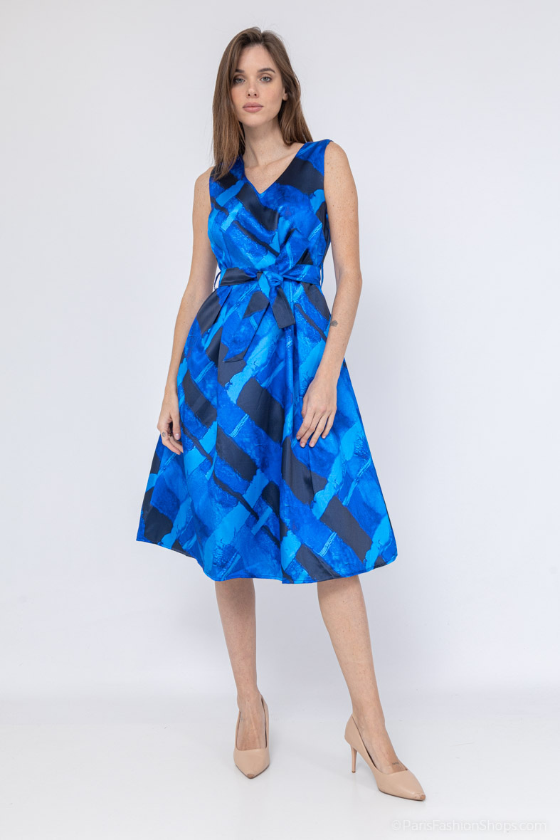 Wholesaler Afinity - Plus Size Skater Cocktail Dress
