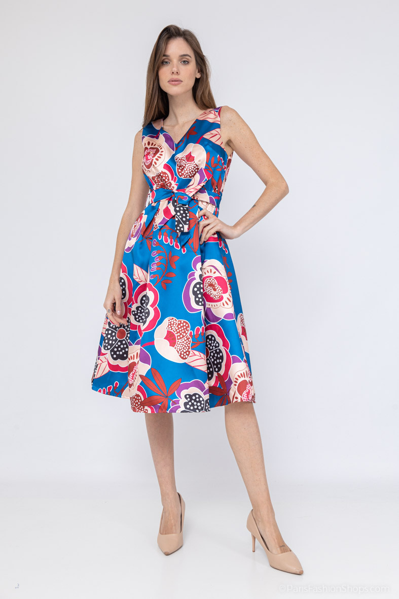 Wholesaler Afinity - Plus Size Skater Cocktail Dress