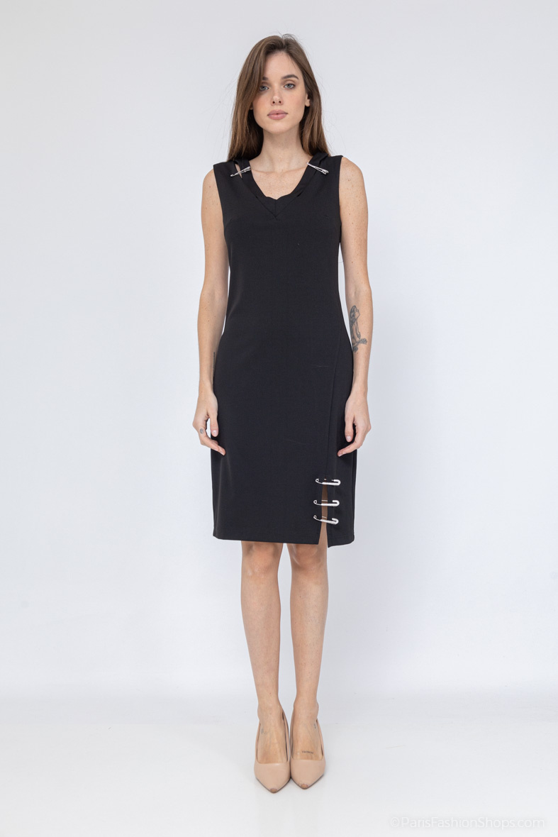 Wholesaler Afinity - Plain mid-length straight dress