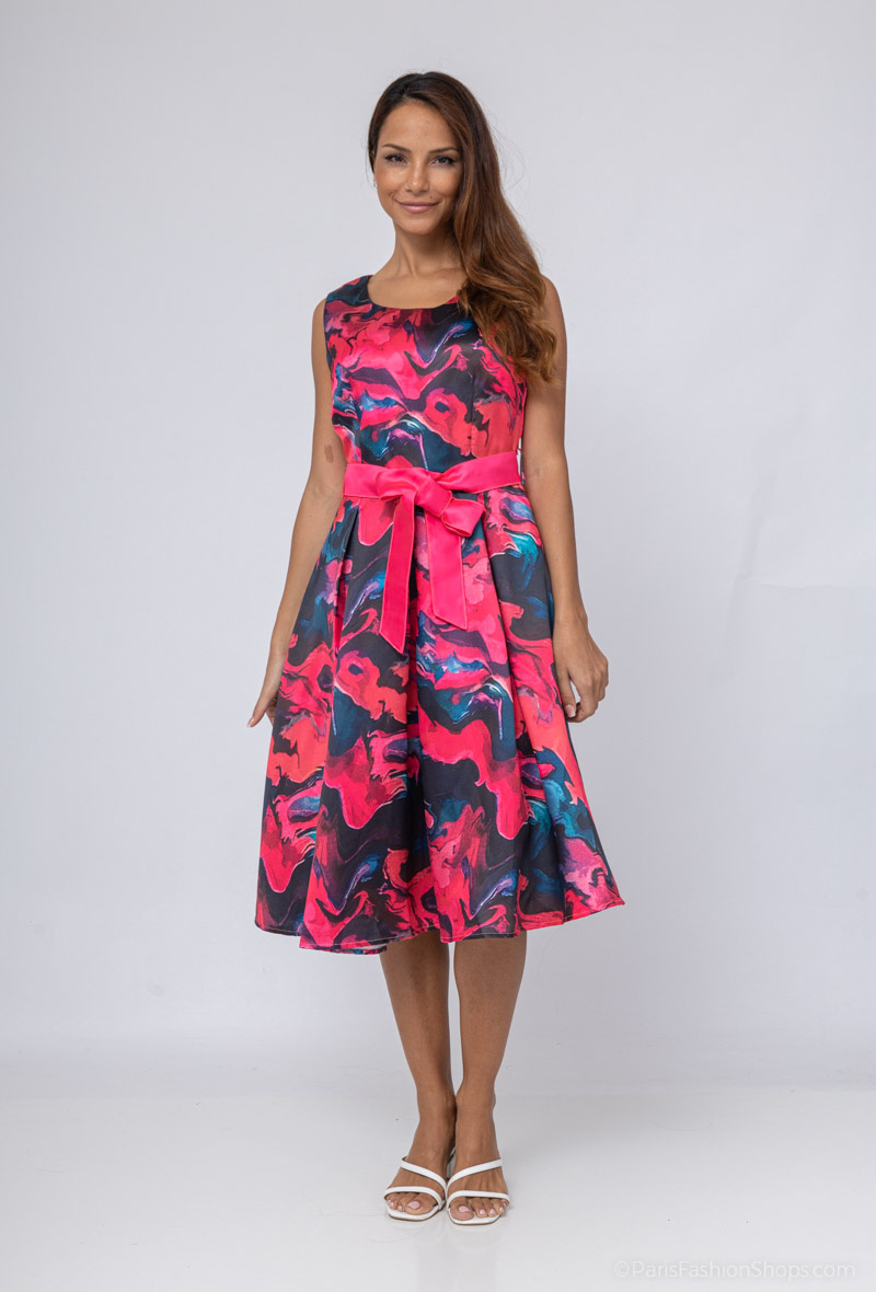 Wholesaler Afinity - Printed skater dress