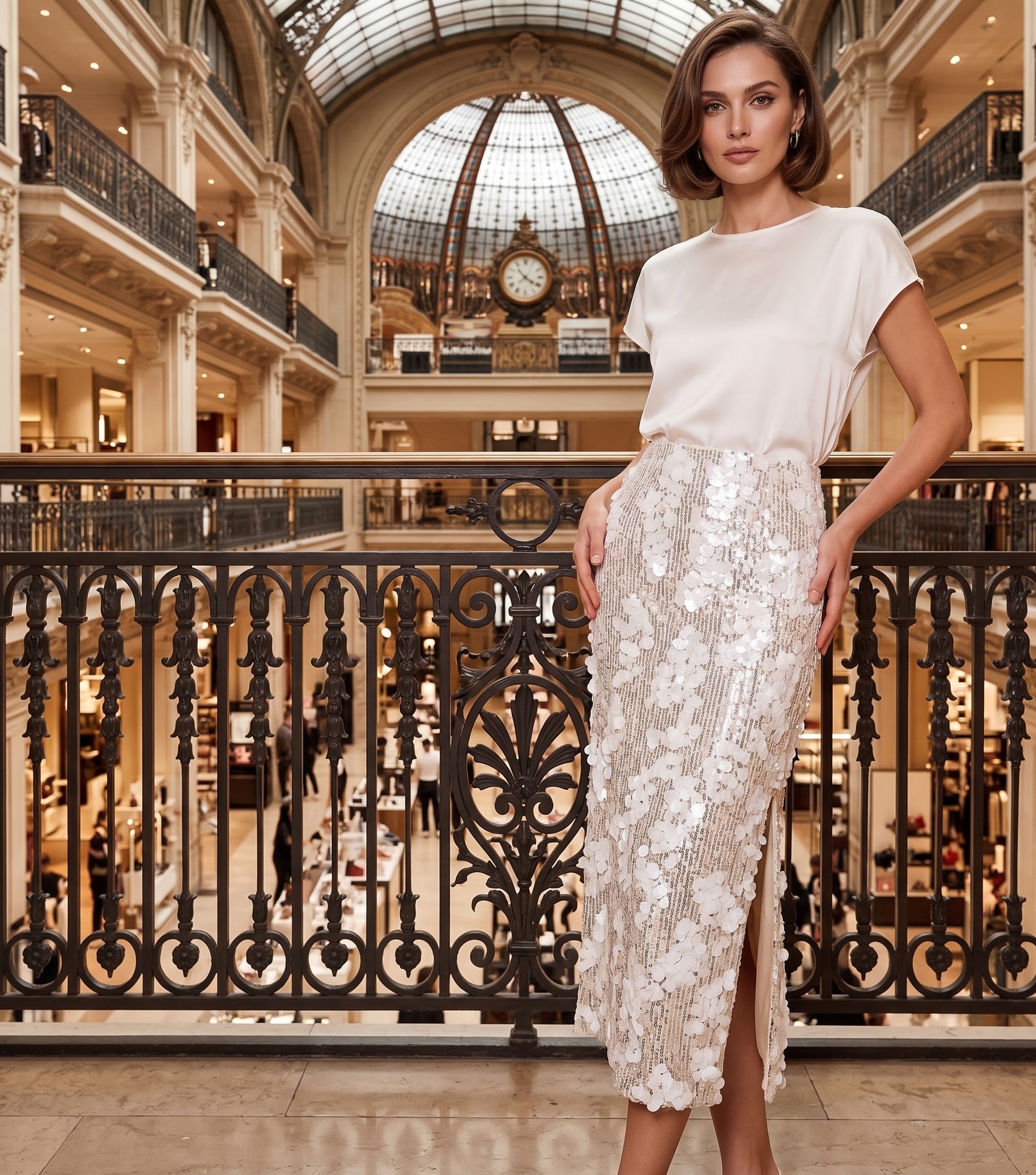 Wholesaler Aikha - Sequin Sparkle Skirt