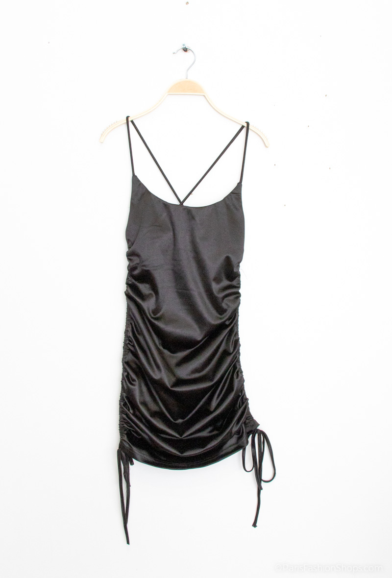 Wholesaler AISABELLE - Shiny evening tunic with open back