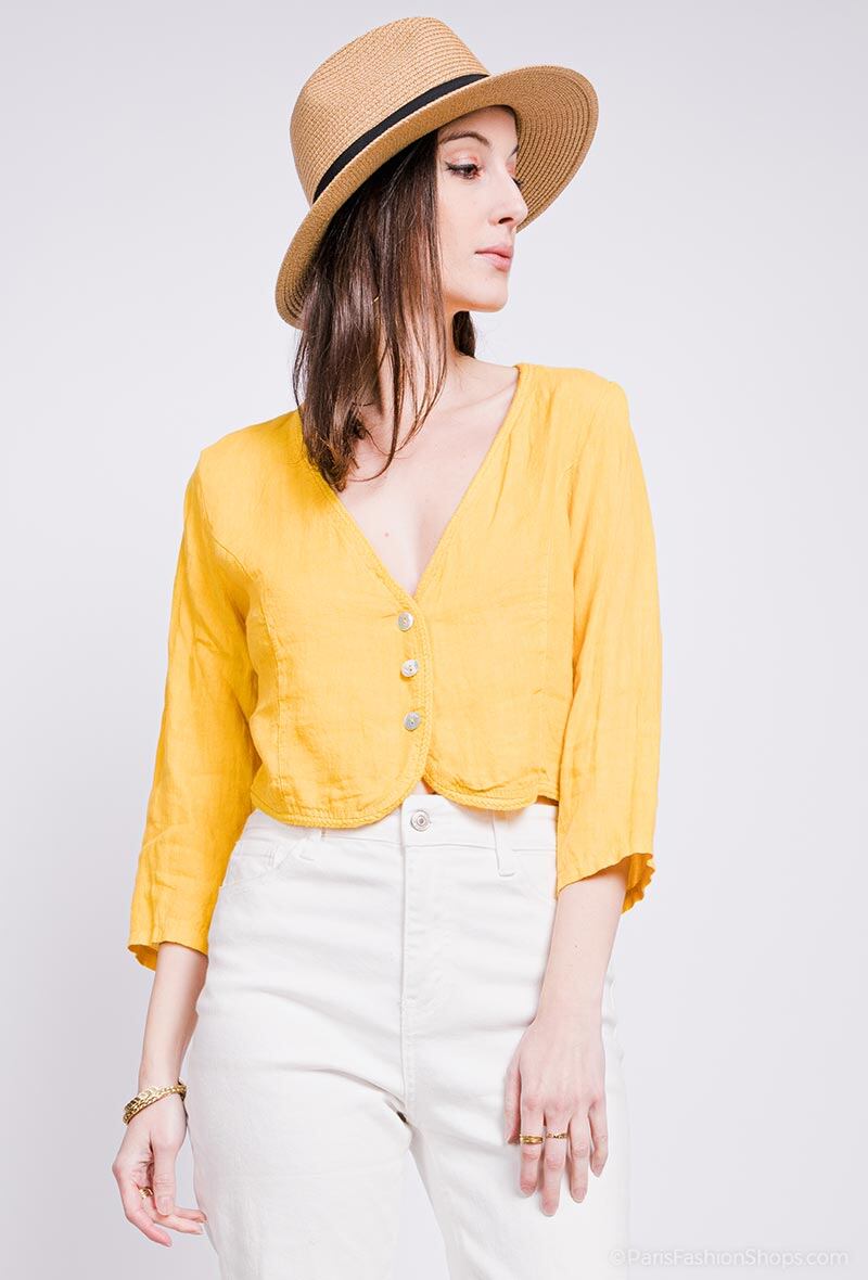 Wholesaler Alice.M - Linen cardigan