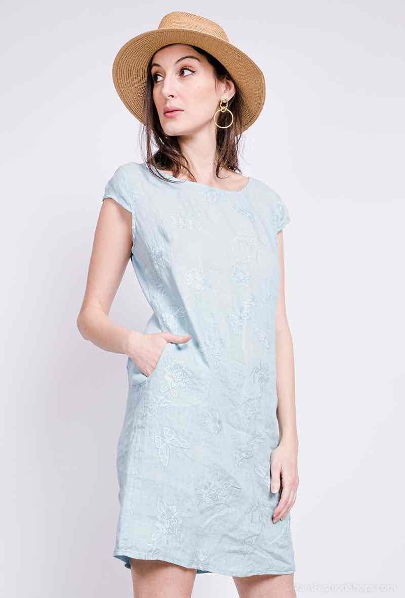 Wholesaler Alice.M - Linen embroidered dress