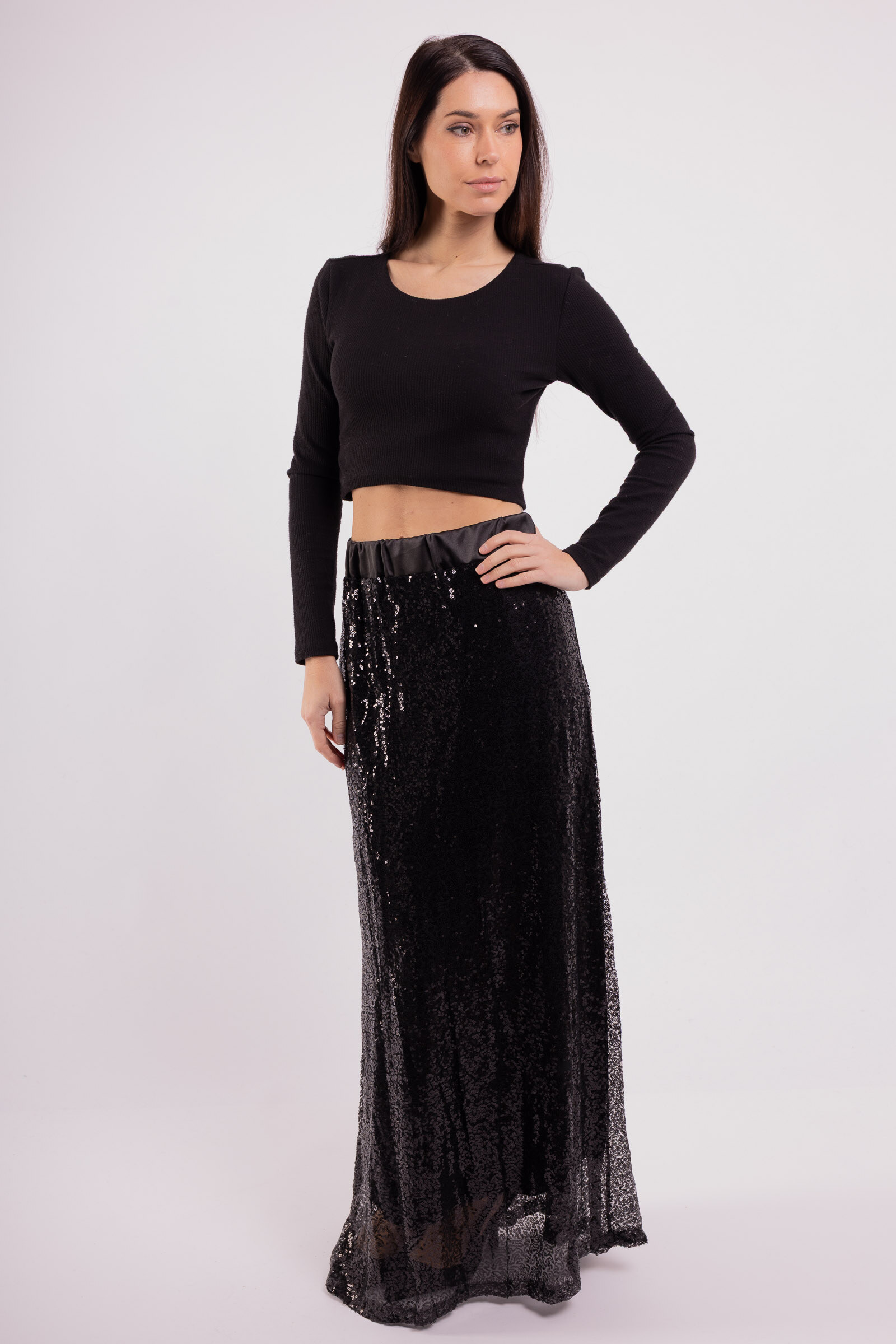 Wholesaler ALIDA MOD - Sequin skirt with viscose lining