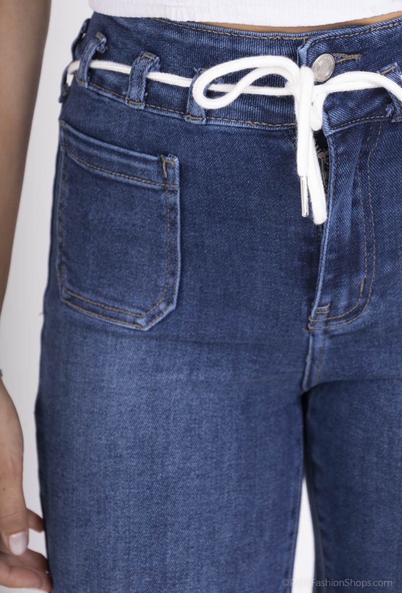 Wholesaler Alina - large size wide leg jeans