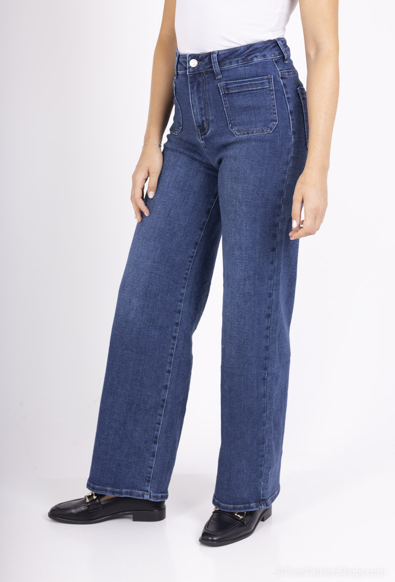Wholesaler Alina - large size wide leg jeans