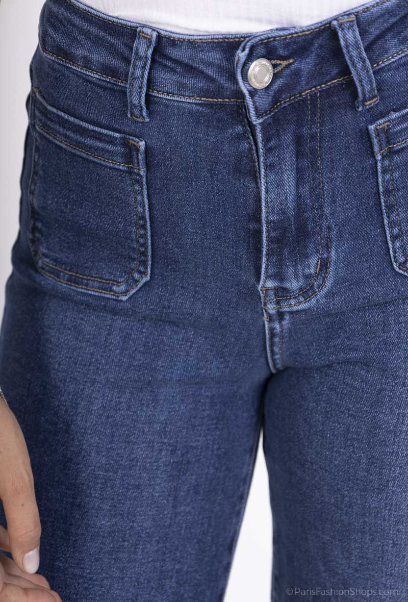 Wholesaler Alina - large size wide leg jeans