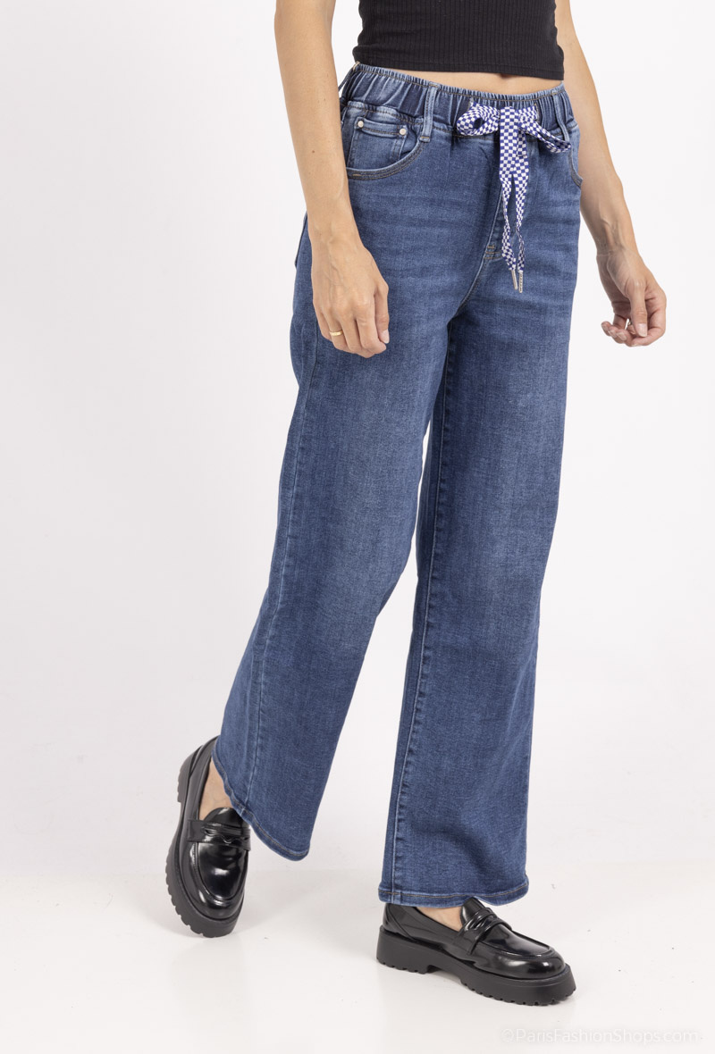 Wholesaler Alina - large size wide leg jeans