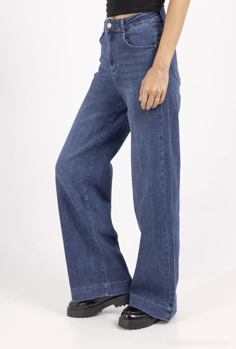 Wholesaler Alina - large size wide leg jeans