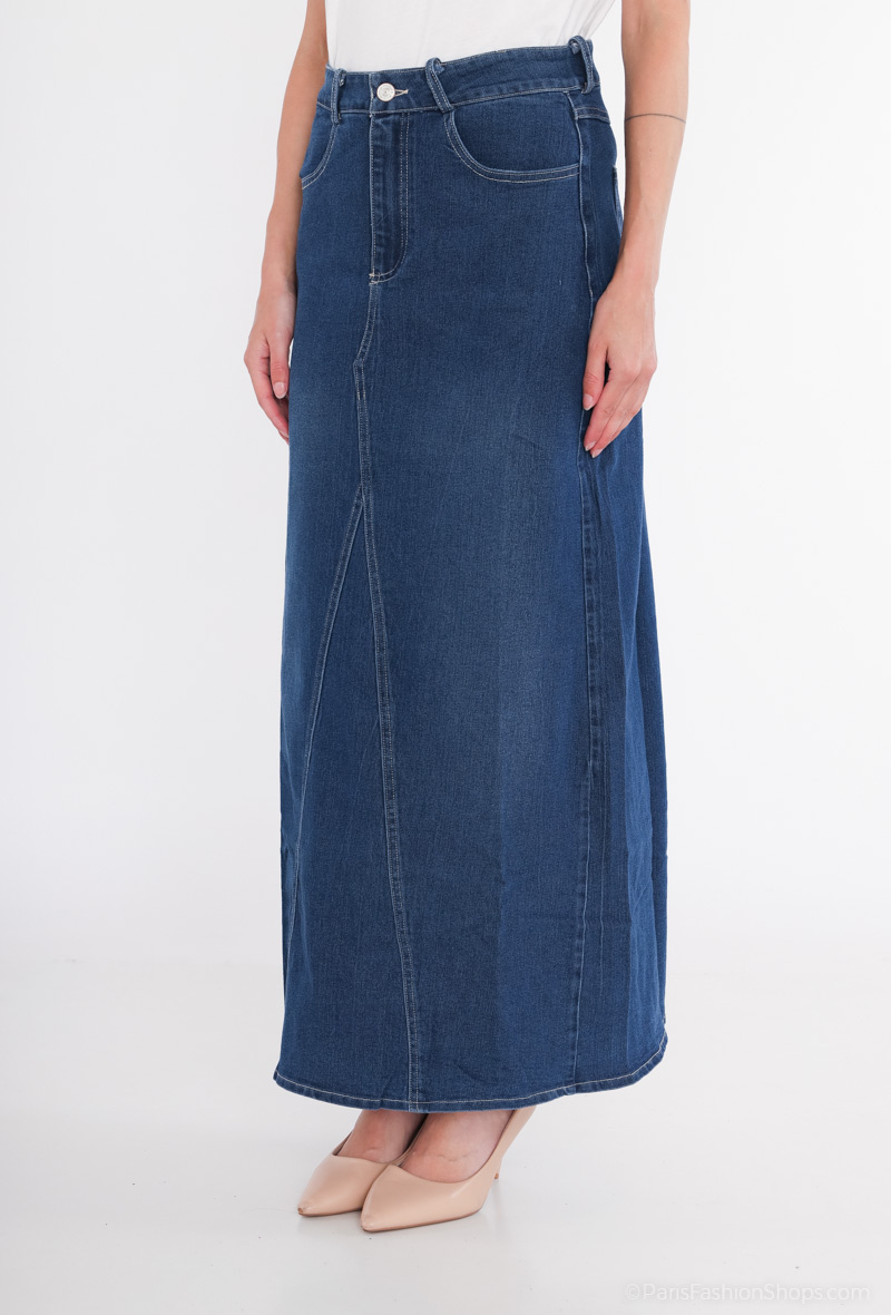 Wholesaler Alina - Denim midi skirt