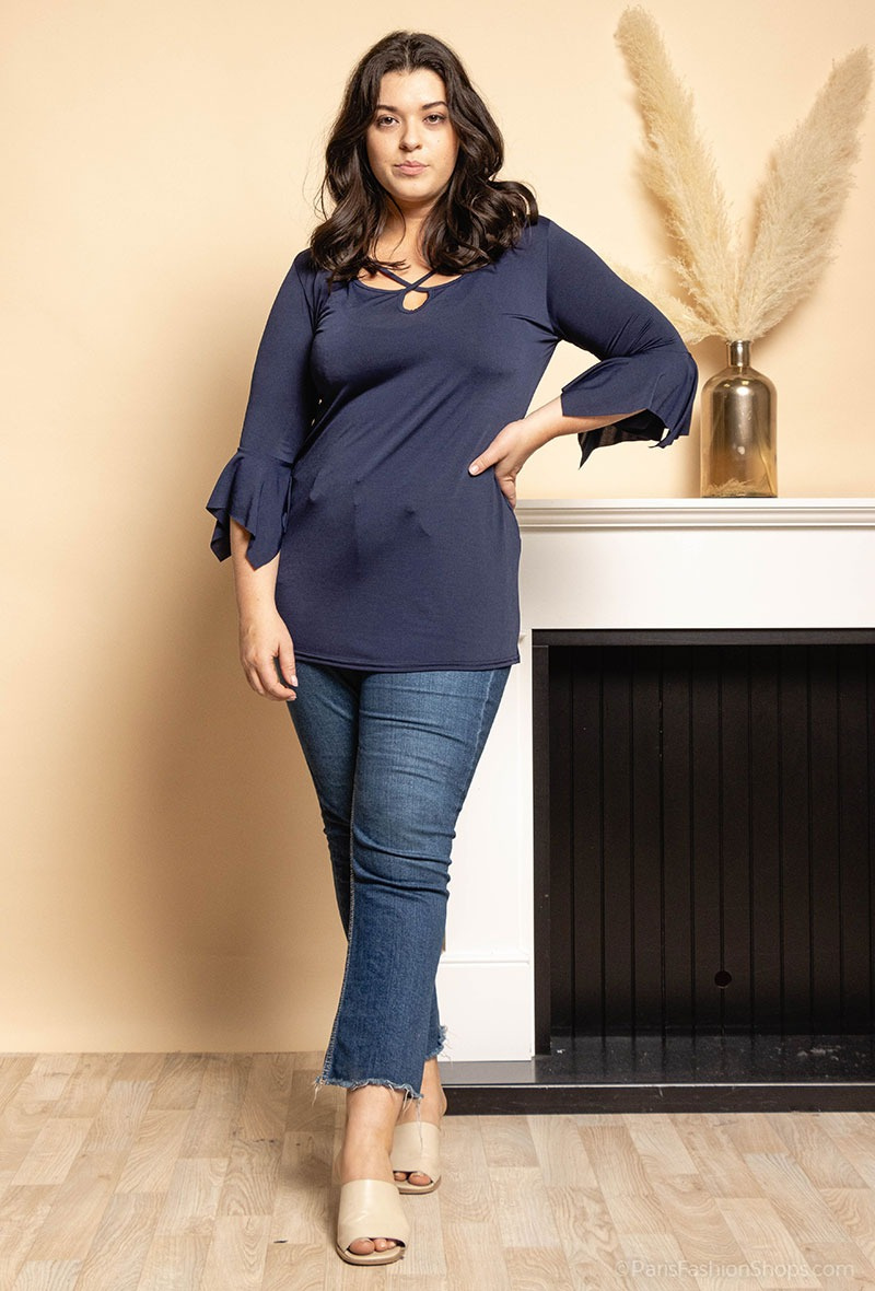 Grossista Alison B. Paris - Blusa con maniche a sbuffo ALISON B. Parigi Fabbricazione francese