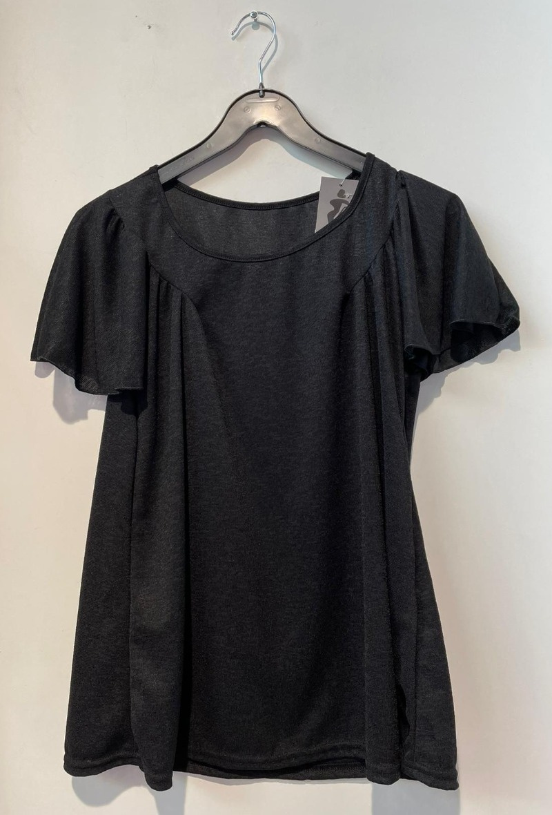 Wholesaler Alison B. Paris - Top col rond m/volantées