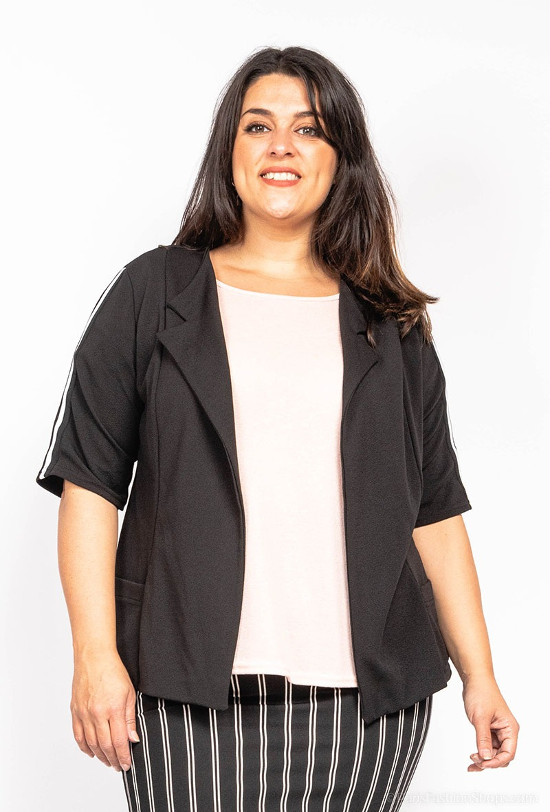 Wholesaler Alison B. Paris - VESTE MANCHES COURTES GRANDE TAILLE FABRICATION FRANCAISE