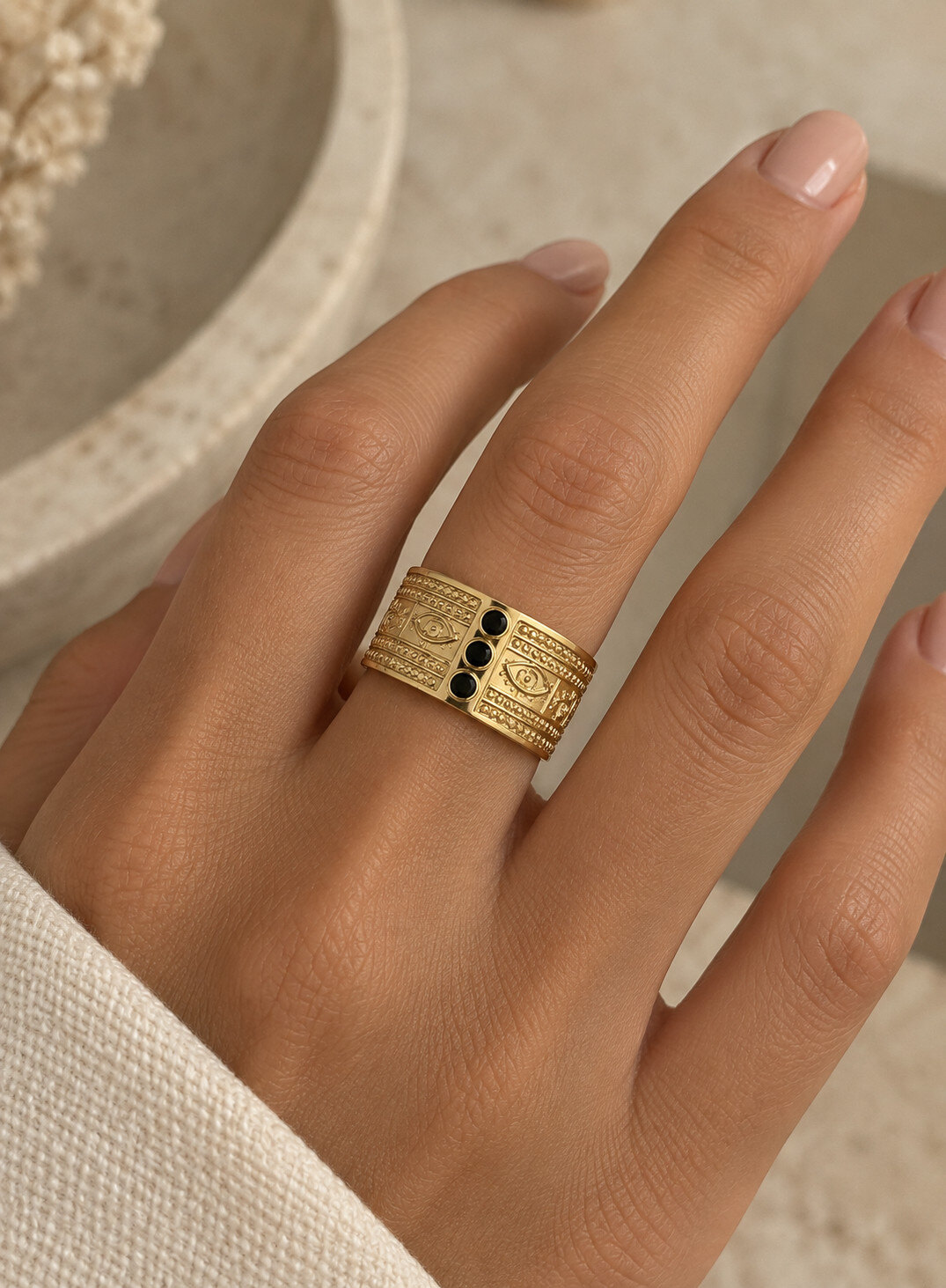 Grossiste Aliya Bijoux - Bague œil