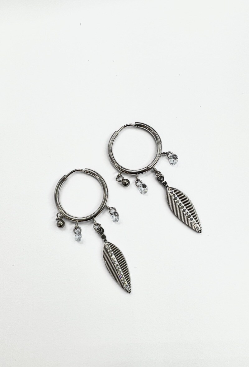 Wholesaler Aliya Bijoux - Leaf earring